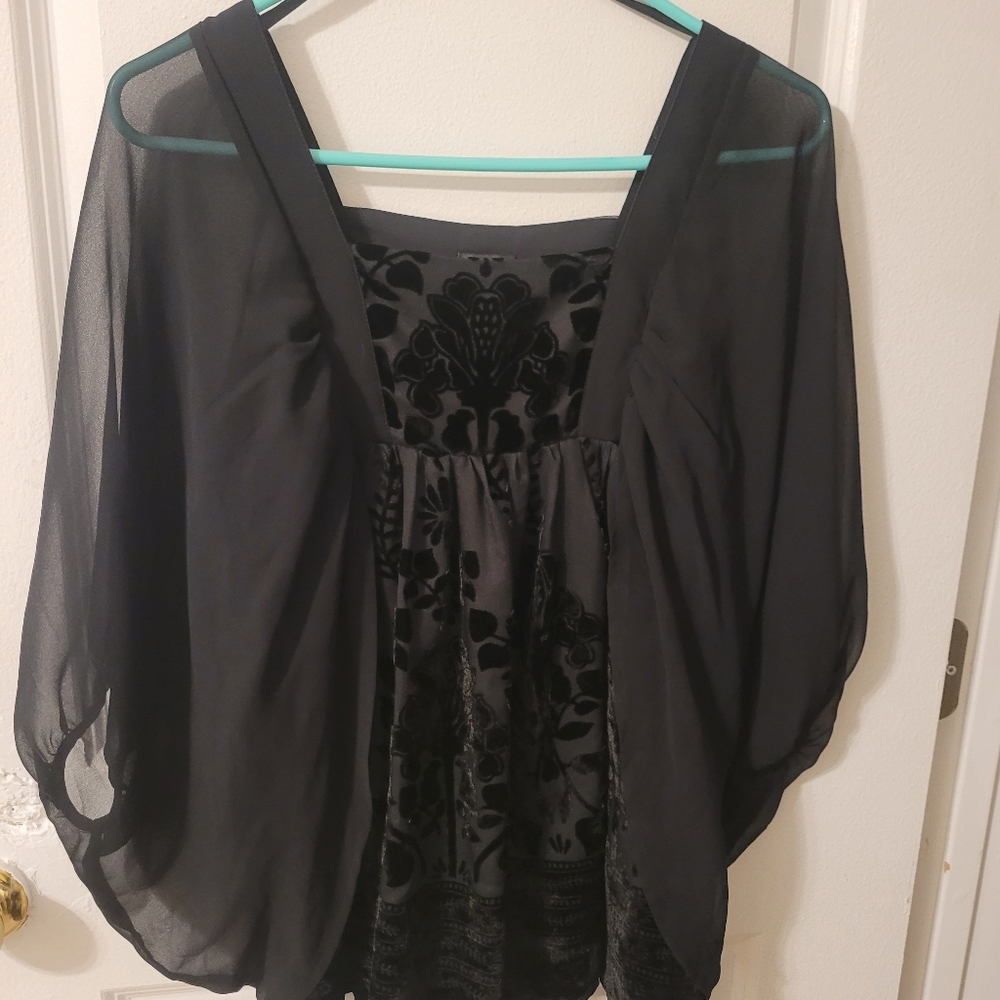 H&M Black Blouse Sz 4